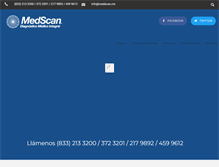 Tablet Screenshot of medscan.mx